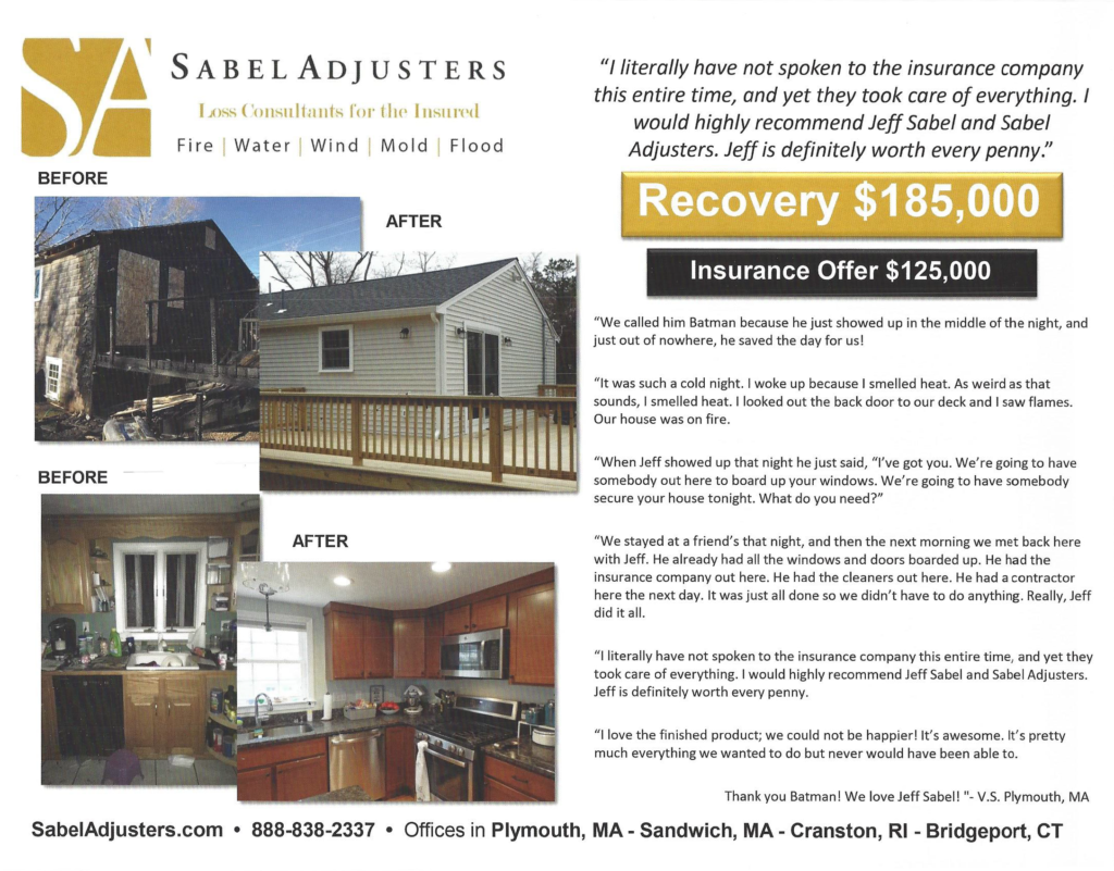 Sabel Adjusters Recovery example